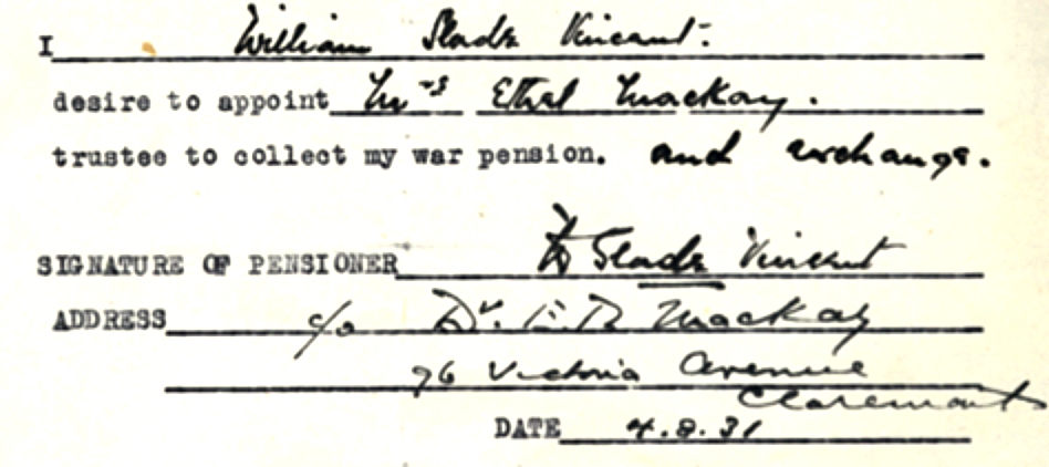 Mrs. MacKay is made a trustee of William’s pension payments